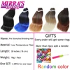 Mirra's Mirror-extensiones de cabello sintético con trenzas de 30 Jumbo pulgadas, cabello trenzado preestirado, textura Yaki, juego de agua caliente en tres tonos ► Foto 2/6