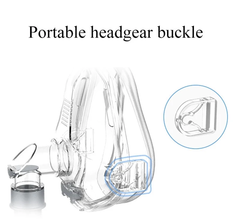 Маска на все лицо CPAP Авто CPAP BiPAP маска с бесплатным головным убором Белый s m l для апноэ сна OSAS храп людей