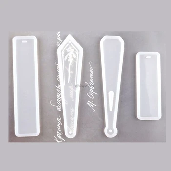 

Handmade Token Bookmark Mould Rectangle Bookmark Silicone Mold Epoxy Resin Casting Molds Art Craft Tools Jewelry Making