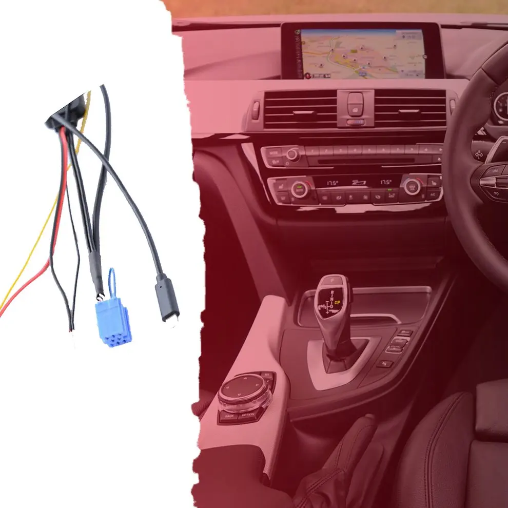 Для Mercedes-Benz Smart 450 iPhone 7 8 x AUX line+ музыка