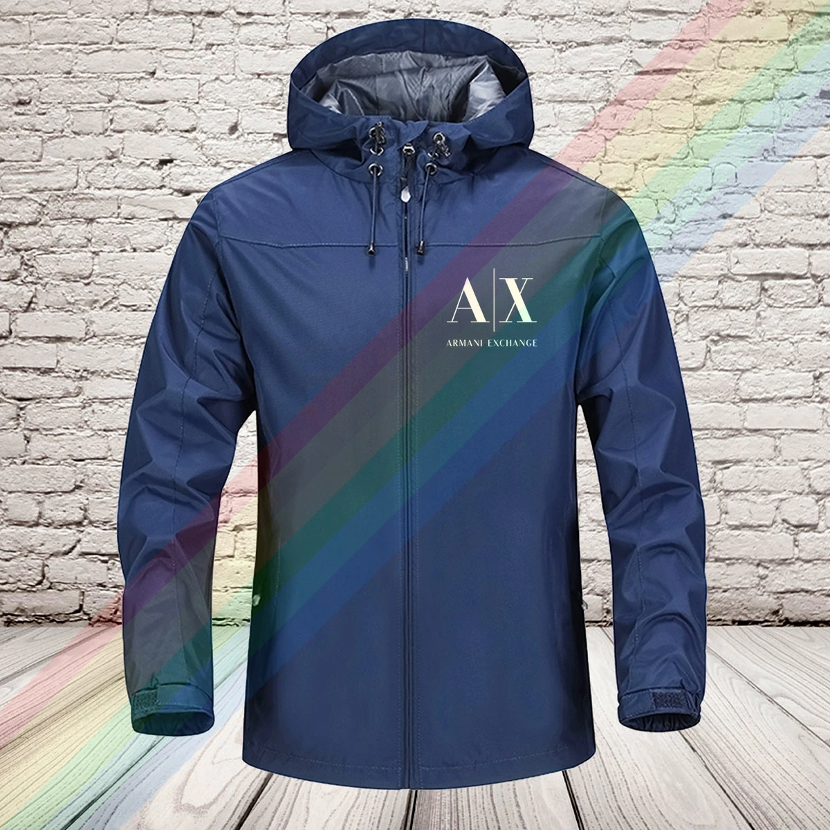 Sudadera con capucha impermeable para hombre, chaqueta cálida de talla asiática para exteriores, 2021 poliéster, moda 100%