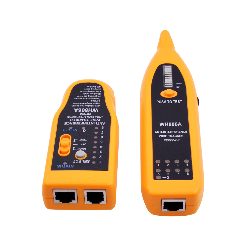 CHIPAL WH806A Телефон Tracer тонер провода трекер для телефона RJ11 RJ45 Cat5 Cat5E Cat6 Cat6E Ethernet LAN Сетевой кабель тестер