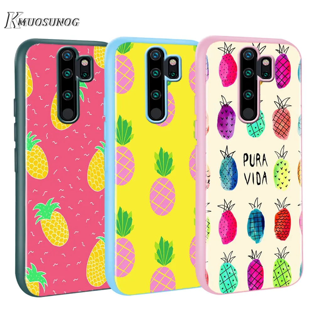 

for Xiaomi Redmi Note 8T 8 7 6 Pro Baseus Candy Color Cover hot Fruit pineapple for Redmi Note 5 Pro 5A 4 4X Case