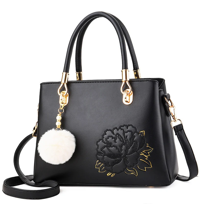 

Flower Embossed Luxury Handbags Women Bags Designer Totes Female Shoulder Bag Simple Ladies Handbag Leather Fashion Bolsos Mujer