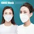 

10Pcs/Set 5Layer Protection KN95 Mask Pm2.5 Disposable Elastic Professional Masks In Stock Send Out Within 24 Hours