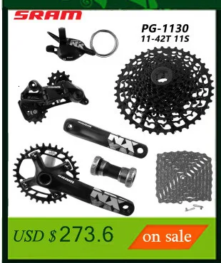 SRAM NX EAGLE 1x12s 11-50T набор скоростей DUB 170/175 мм задний переключатель триггерный переключатель передач кассета с цепью звездочки