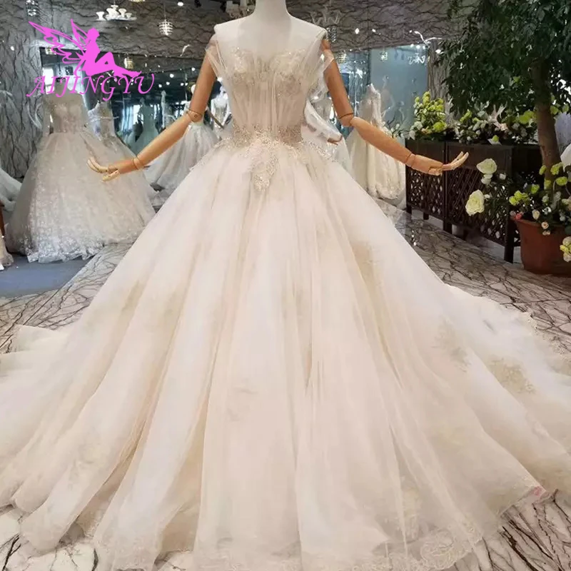 AIJINGYU vestido de fiesta de princesa de talla grande para mujer, vestido  de boda de Alemania, esponjoso, 2021|Vestidos de novia| - AliExpress