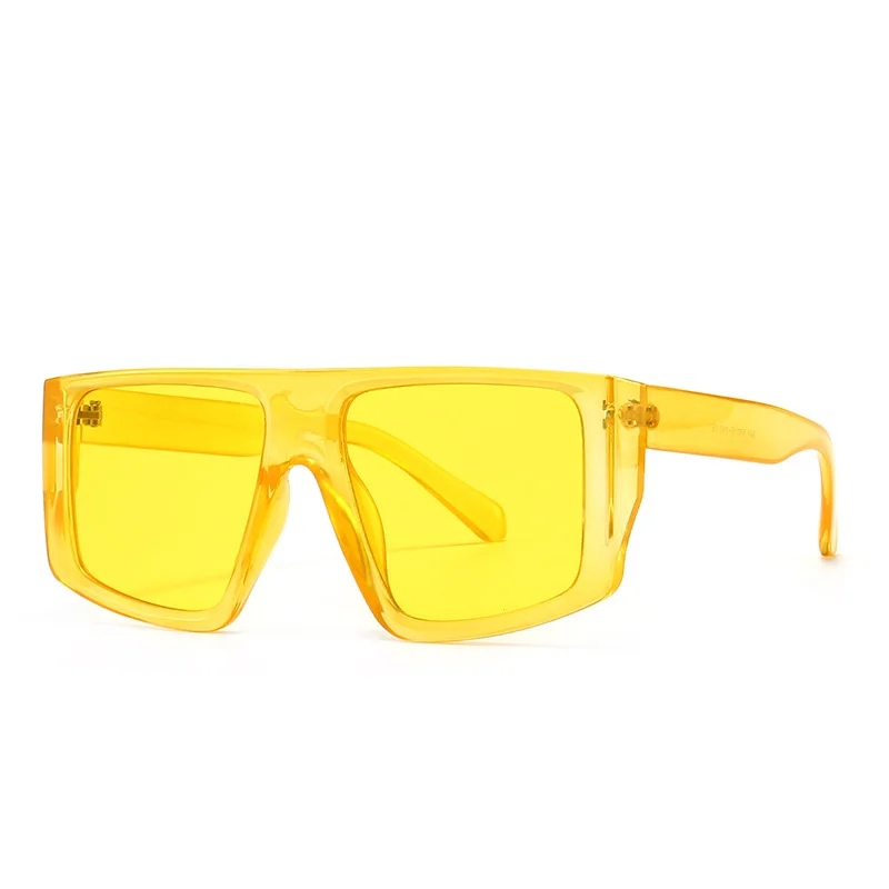 Buy MEHJ Retro Square Sunglasses Yellow For Men & Women Online