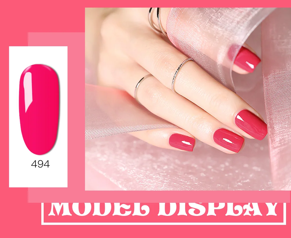 IDO 12 бутылочек Гель-лак для ногтей красная роза гель серия УФ/светодиодные ногти Набор для замачивания ногтей Гель-лак яркий и косметический клей