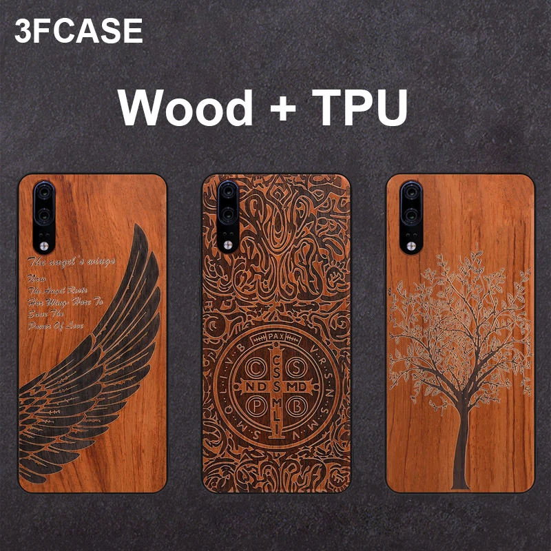 

Wooden P20 Lite Case For Huawei P30 Lite Case Luxury Nature Wood P20 Pro Cover TPU P30 Pro Funda For Huawei P20 P30 Lite Coque