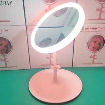 

Novelty Lighting Ring Light USB Charging LED Mirror Table Lamp Makeup Mirror Light Desktop Makeup Net Red Portable With dimming