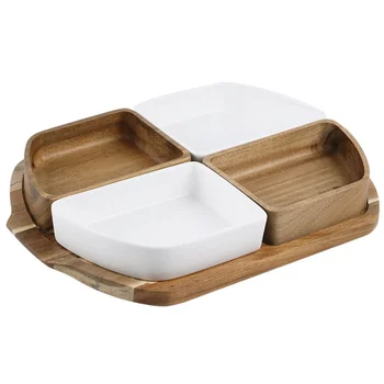 

1 Set Compartments Food Box Nuts Container Dried Fruit Tray Home Snack Tray Creative Fruit Dish for Candy Fruit Food