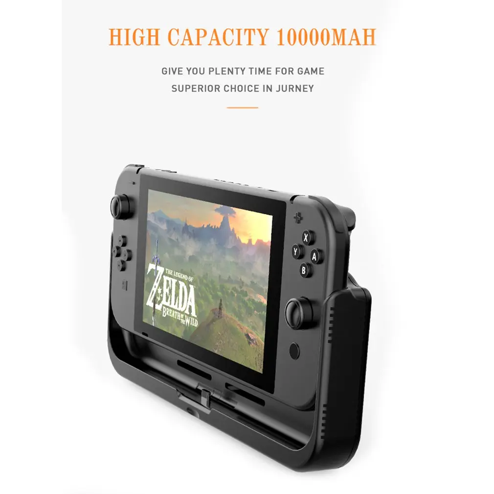 Чехол для зарядного устройства от аккумулятора для переключателя Nod NS 10000 mAh на заднюю панель с зажимом для аккумулятора, кожаный чехол-подставка с держателем для переключателя NAND