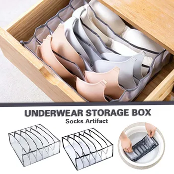 

Underwear Storage Box with Compartments Socks Bra Underpants Organizer Drawers Clothes Organizer Storage Boxs