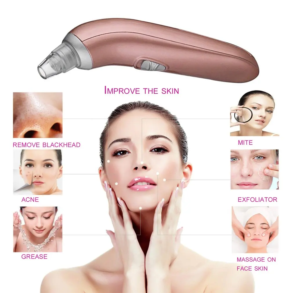 

2020 Blackhead Remover Pore Acne Pimple Removal Face T Zone Nose Cleaner Vacuum Suction Facial Beauty Clean Skin Oil Dirty