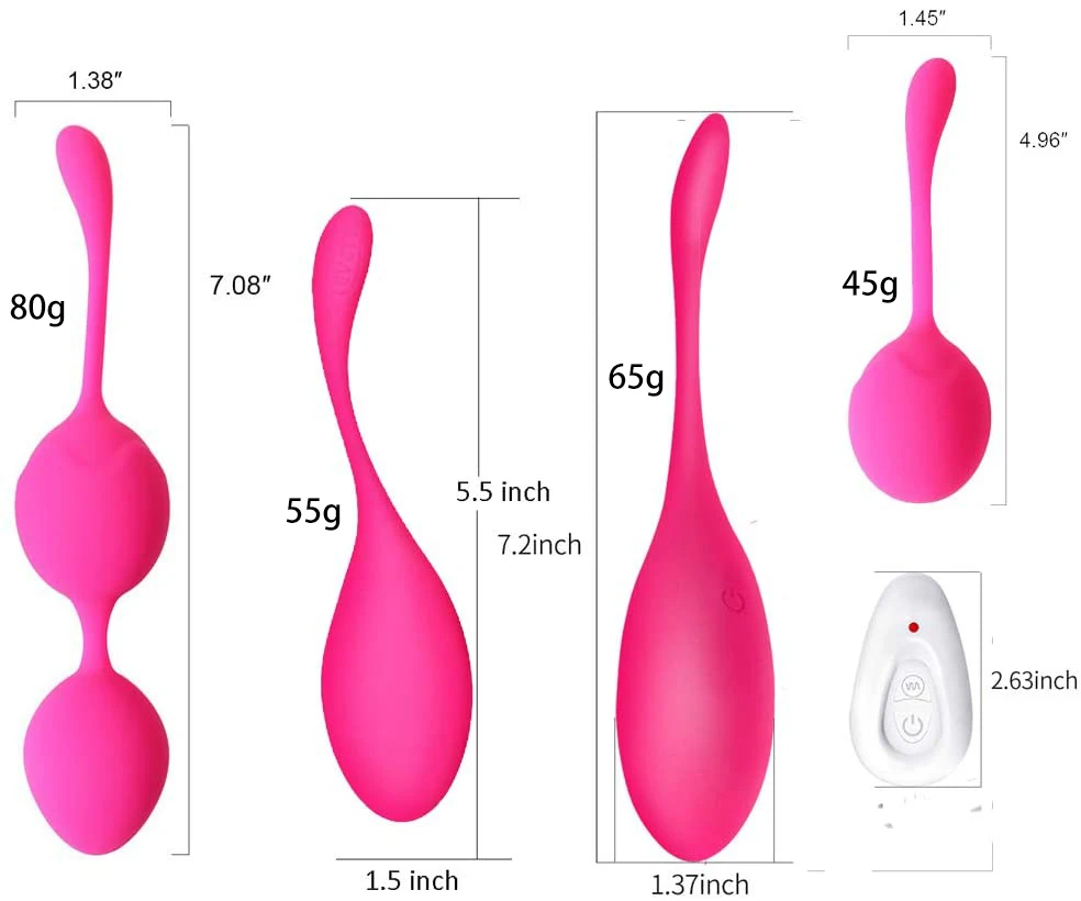 Kegel Balls Vibrator Silicone Ben Wa Ball Wireless Control Vibrating Eggs Shrink Ball Vagina Tighten Exercise Sex Toys Women