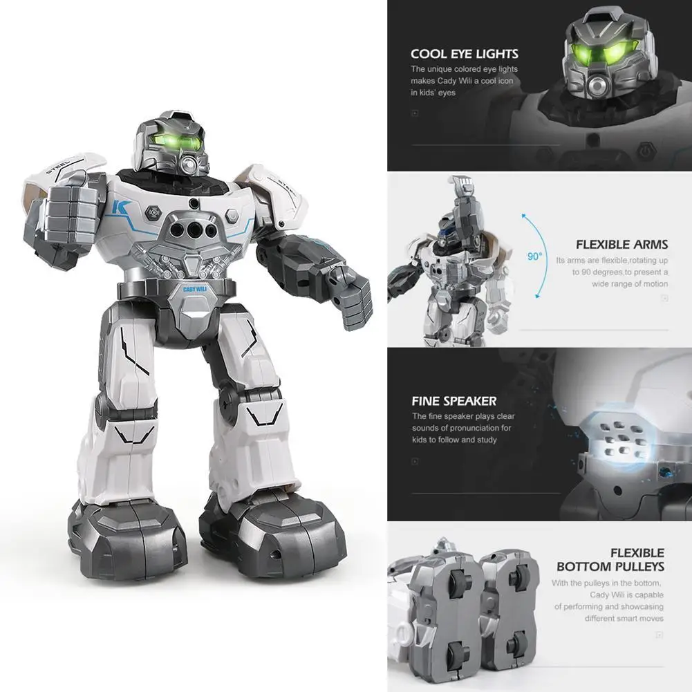 JJRC R5 Robot Intelligent Programmable Auto Music Dance RC Robot For Children Smart Watch Follow Gesture Sensor Toys for Kids