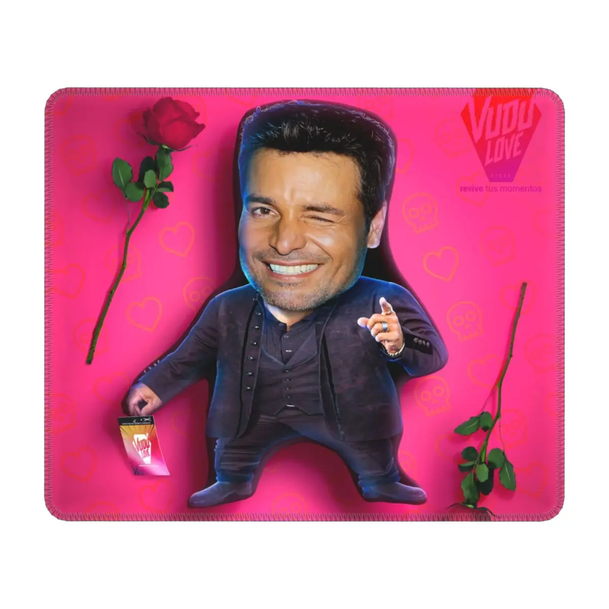 Игровой коврик для мыши Chayanne Chiquito Meme Противоскользящий с резиновой основой