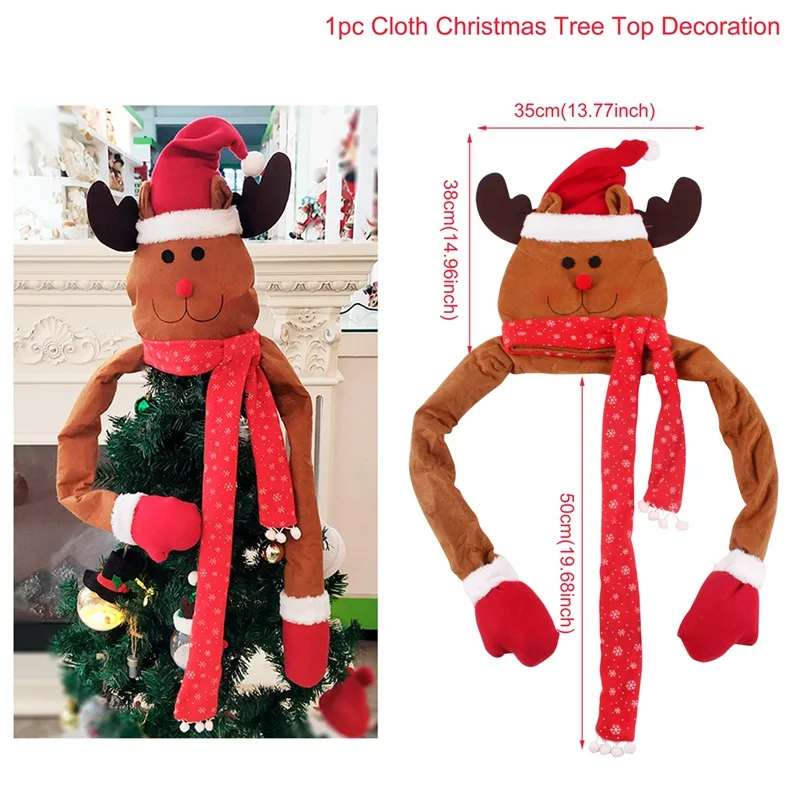 Tree Topper 3 Рождественские елочные украшения Рождественские шары Подвески рождественские украшения для дома Рождественский Navidad Noel Новогодний подарок - Цвет: Tree Topper 3