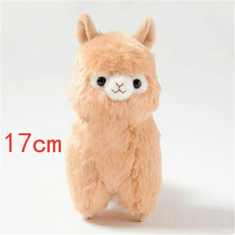 17cm orange 30 см милые белые Альпака лама плюшевые игрушки кукла Радуга альпака мягкие плюшевые игрушки мягкий хлопок игрушки животных для детей рождественские подарки - Цвет: 17cm orange