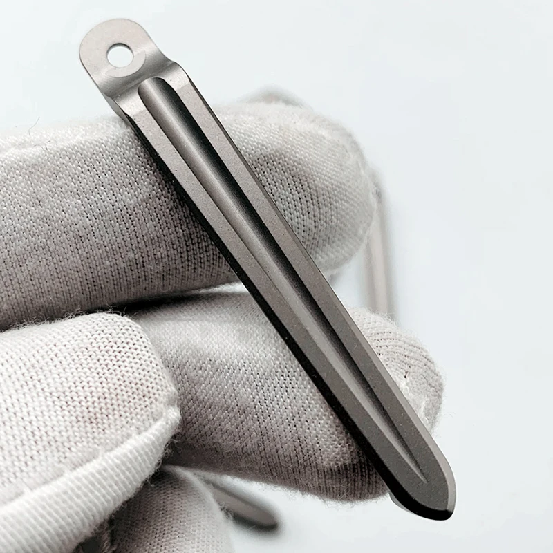 

High Quality Titanium Alloy Sandblasted Color Back Clip Holder for CR Emirates Sand Back Clip Small Sand Back Clip Pocket Clip