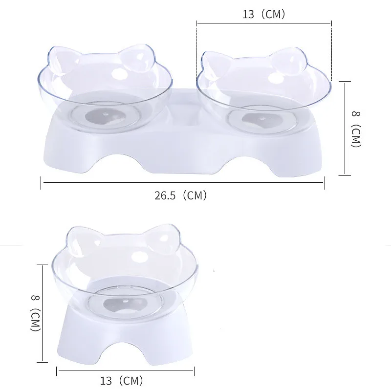 Pet Cat Bowl Dual use cat food Bowls Protect Cervical water Drinking bottle Food Storage Bowl For Dogs Cats pet product