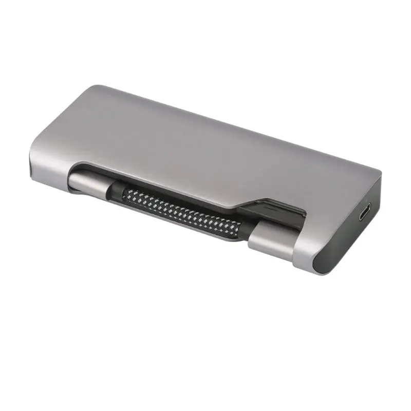 7-в-1 7-в-1 usb-хаб Тип C на HDMI USB3.0 RJ45 Мощность адаптер для MacBook Pro Air samsung Dex S8/S9 huawei P20 Pro usb c концентратор usb