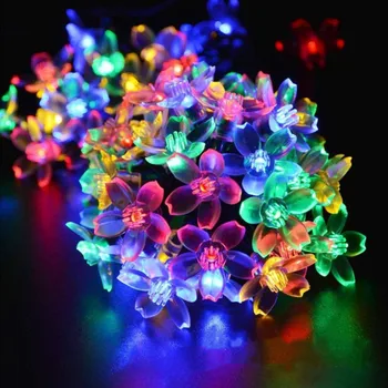 

Peach Flower Solar Lamp Solar Light String 30LED Christmas Party Decoration Light Outdoor Light Courtyard Decorative Lights