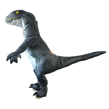 

Halloween Velociraptor Inflatable Costume Tyrannosaurus Dinosaur Cosplay Cartoon Funny Doll Inflatable Costume