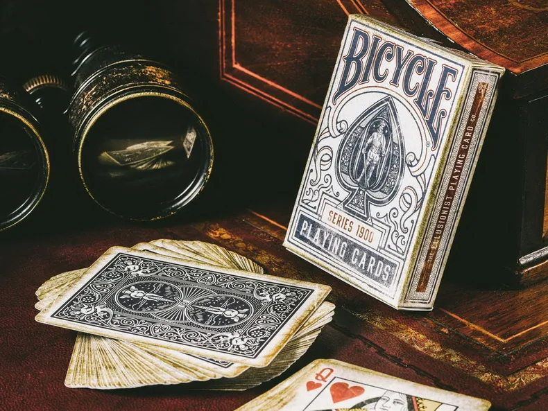 Fahrrad 1900 Serie Blau Markierte Spielkarten Ellusionist Deck Zaubertricks Neu 