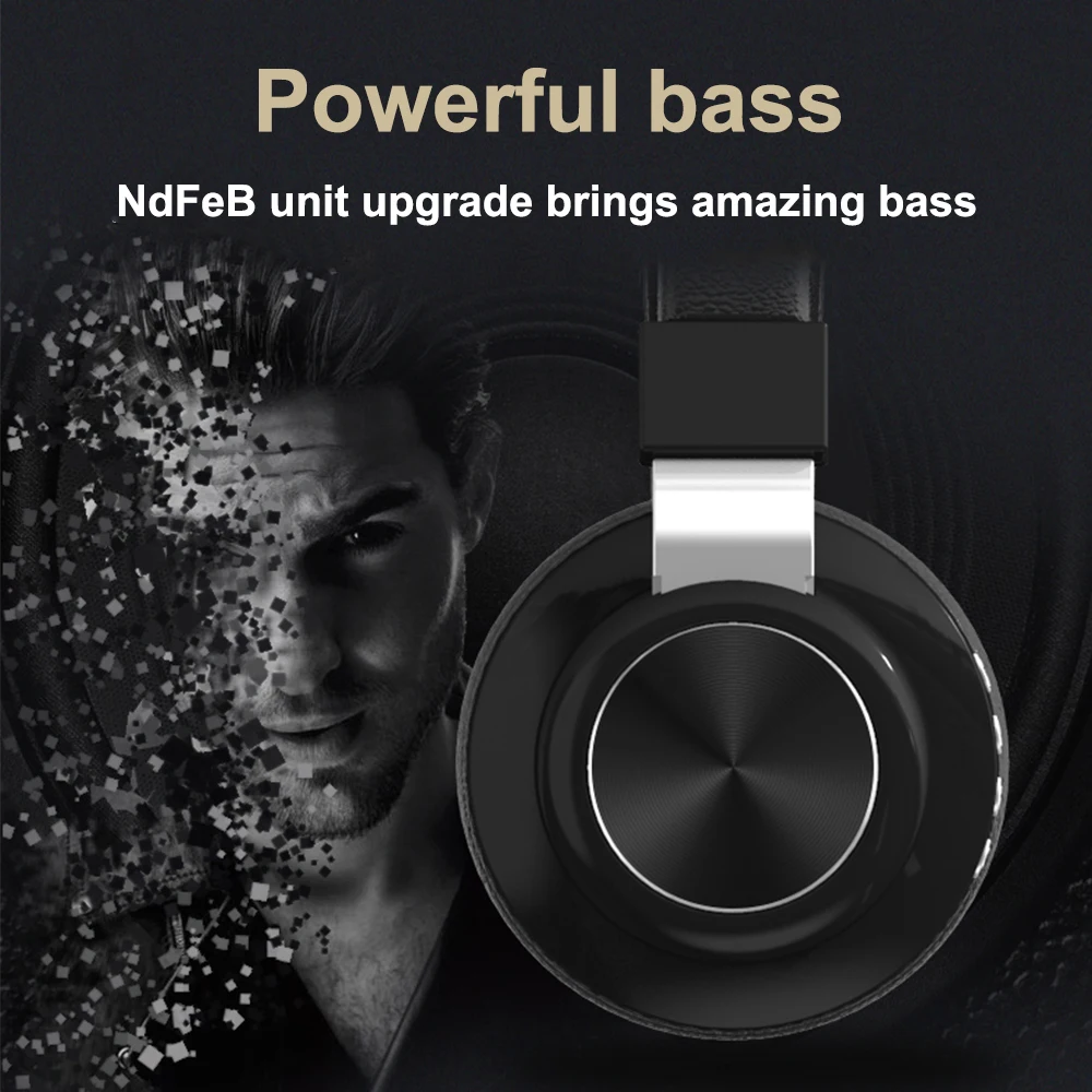 Беспроводные наушники с Bluetooth, складная игровая гарнитура, Hi-Fi, глубокий бас, музыкальная повязка на голову, наушники со слотом для карт памяти TF