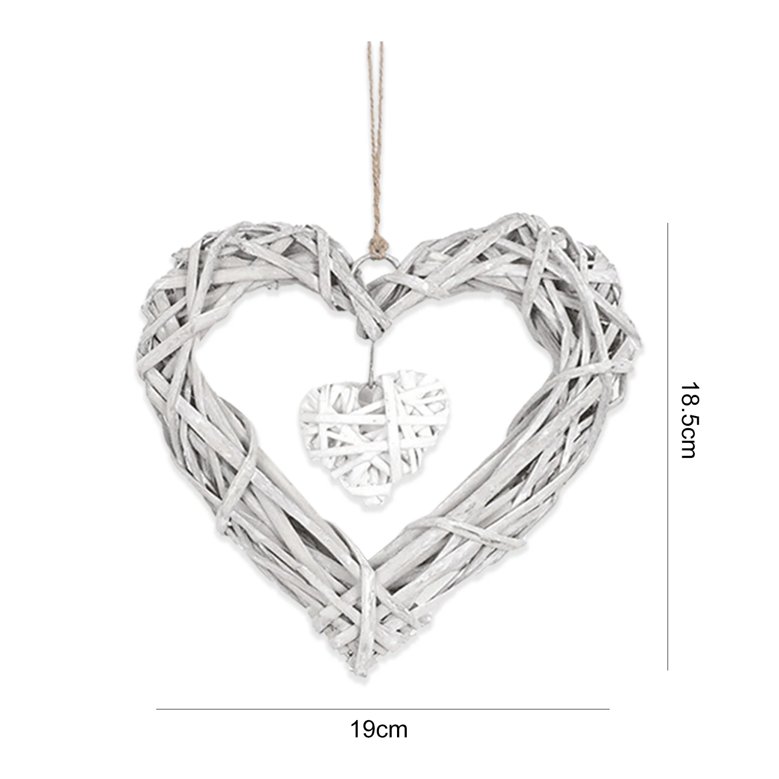 Convenient Heart Ornament Lightweight Window Hanging Pendant Creative Ornamental Decorative Heart Shape Chic Pendant 6