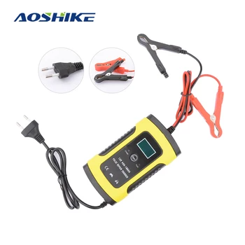 

AOSHIKE Full Automatic Car Battery Charger 110V to 220V To 12V 6A Intelligent Fast Power Charging Wet Dry Lead Acid Digital LCD