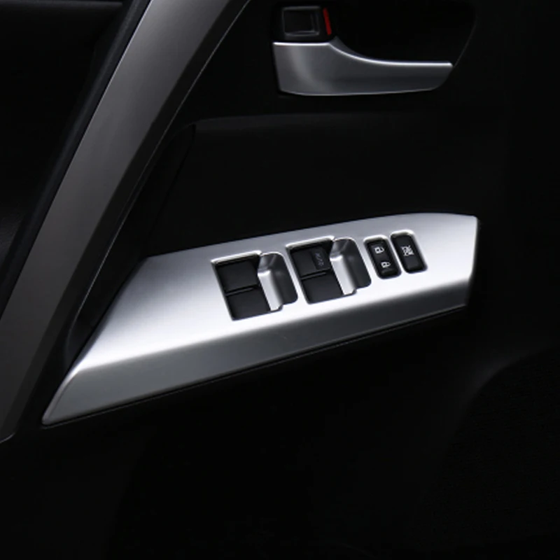 Carманго для Toyota RAV4, автомобильный стиль, двери, окна, панель управления, хромированная крышка, отделка рамы, наклейка, аксессуары для интерьера
