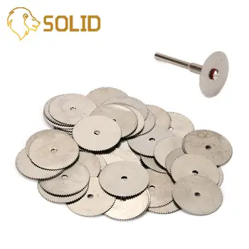 

20Pcs Stainless Steel Circular Saw Blade Tool 22mm Cutting Disc Sheet Tools for Wood/Plastic Cutting with 2Pcs Screw Mandrel