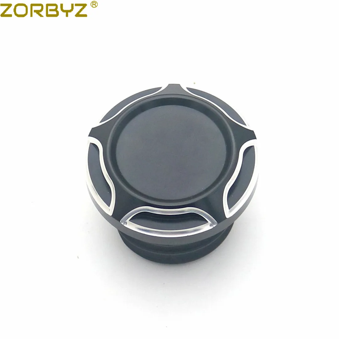 ZORBYZ Black / Chrome CNC Edge Cut Vented Gas Tank Cap Fuel Cap For Harley Sportster Dyna Softail - Цвет: Black