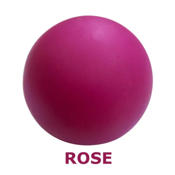 Rosa 6 центов Massagem Bola de Lacrosse Borracha Bola de fitness Hóquei Sólida Ferramenta de reabilitache Terapia de R - Color: Rosa