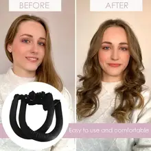 1 Pcs Heatless Curling Rod Headband Curls Silk Ribbon Lazy Curler Hair Sleeping Soft Wave Formers Women Hair Styling Tools
