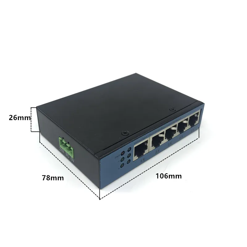 Неуправляемый 5 Порты и разъёмы 10/100 м Промышленный Коммутатор Ethernet модуль PCBA плата OEM автоматическ-зондирования Порты PCBA платы Материнская плата OEM - Цвет: 5por100Mswitch