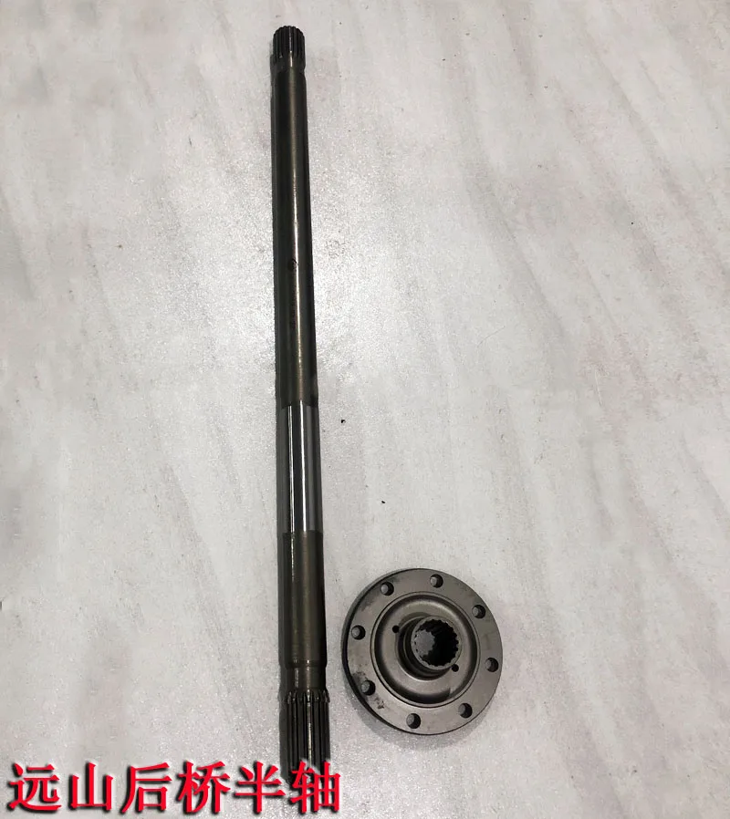

Yuanshan 765-775-8-9 rubber wheel excavator hook machine accessories rear axle half shaft 19 teeth protruding element disc