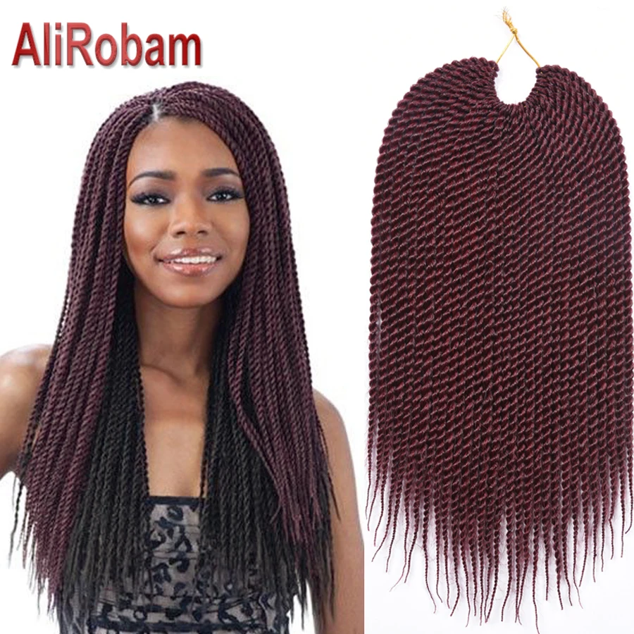 Alirobam Senegalese Twist Crochet Synthetic Braiding Hair