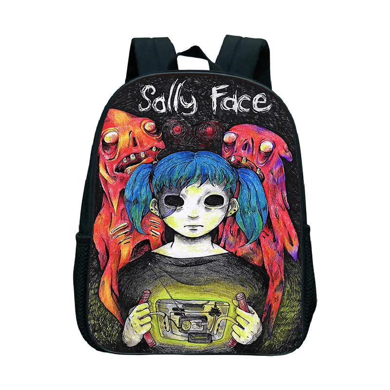12 Sally Face рюкзаки для дошкольников Sally Face дети ранец дети мальчики девочки милый школьный рюкзак - Цвет: 12