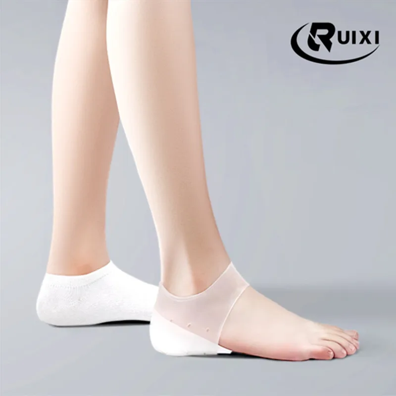 

Invisible Height Increases Insole Women Men's Heel Pad Silicone Neutral Insole Foot Massage Elastic Breathable Firm Insole
