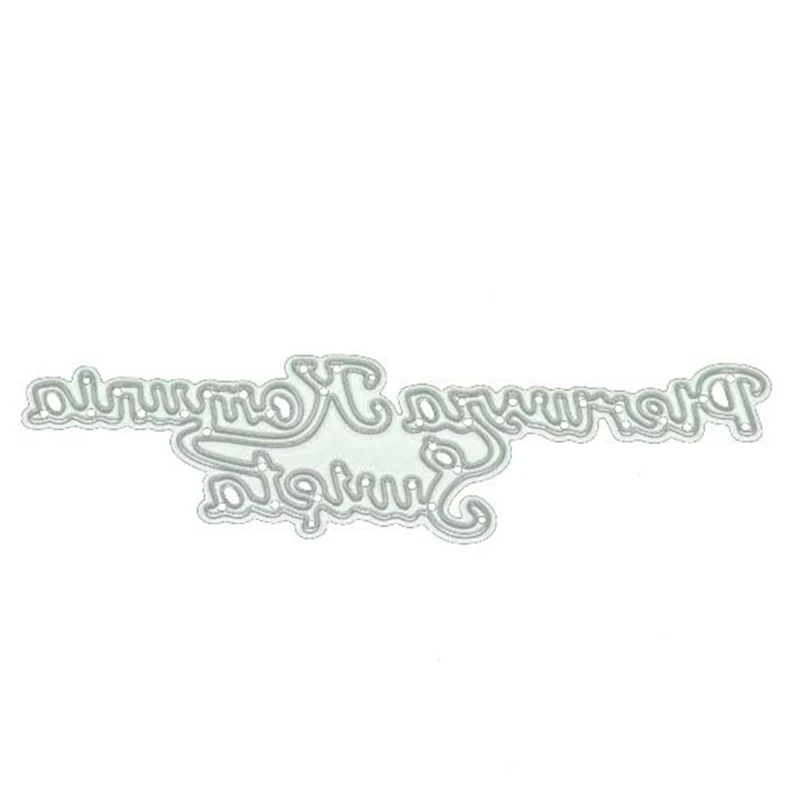 Металлические штампы для резки стали IHS письмо венок трафарет DIY скрапбукинга