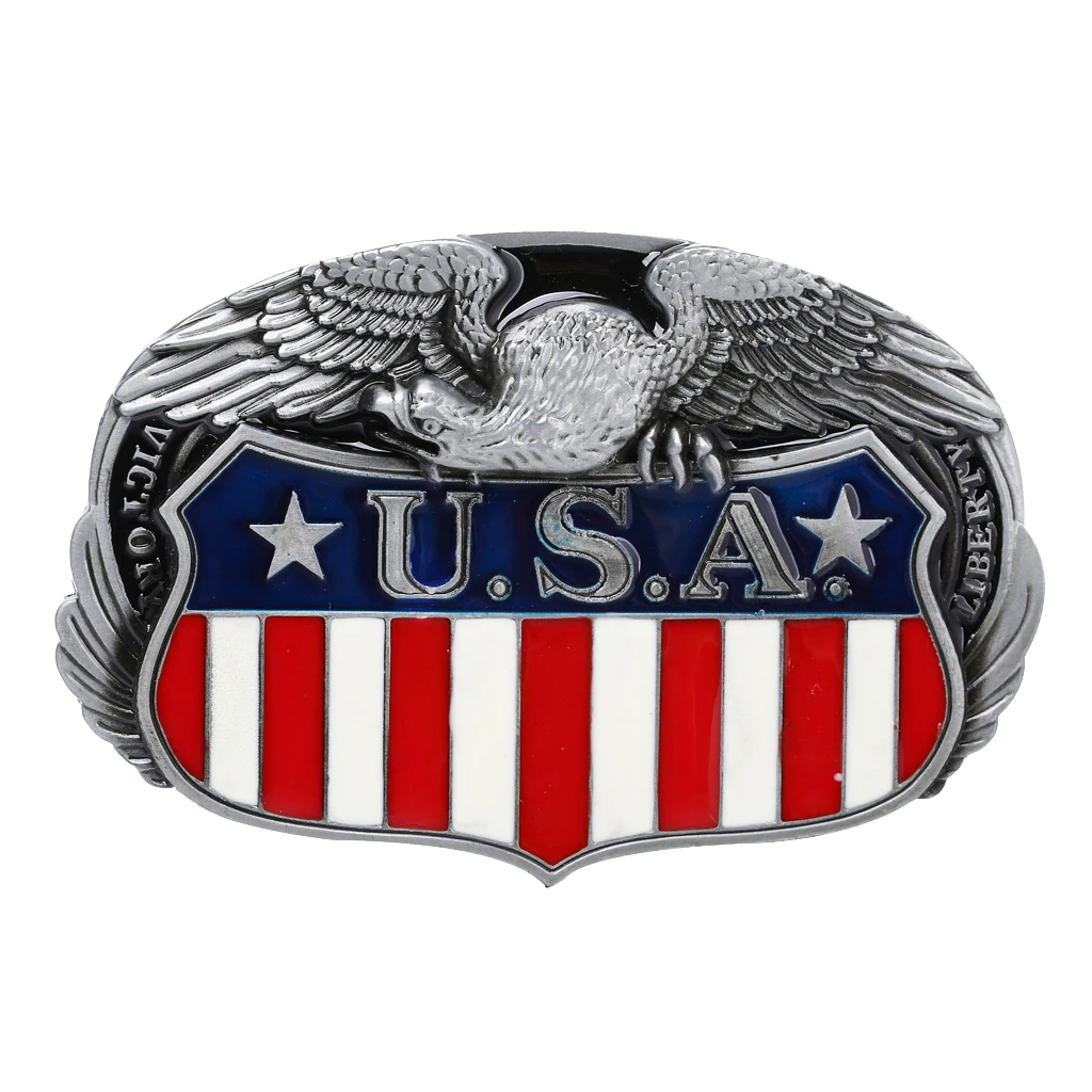 Unique Rodeo Indian USA Flag Belt Buckle Zinc Alloy Western Cowboy Cowgirl Cool Novelty Belt Buckle Jeans Accessory gift