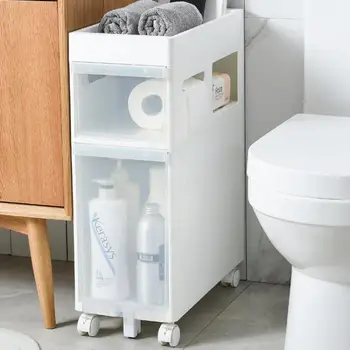 

Washroom Rack Toilet Toilet Toilet Toilet Side Bathroom Seam Receptacle Storage Cabinet