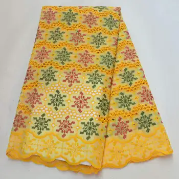 

Hot Selling 100% Cotton African Dry Lace Fabric Nigerian Lace Fabric 2019 High Quality Swiss Voile In Switzerland H8562