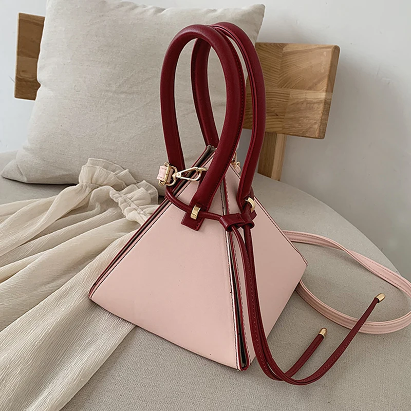geometric triangle bag