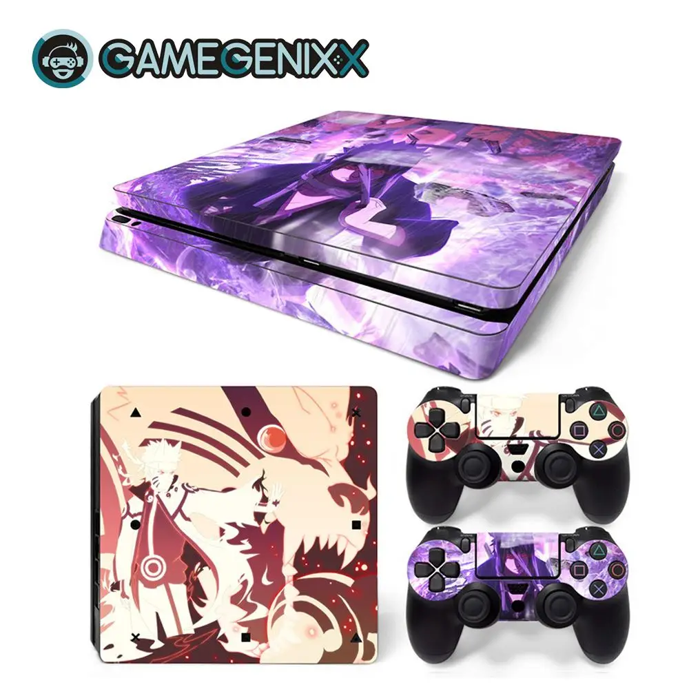 GAMEGENIXX Кожа Наклейка Защитная Наклейка Обложка для PS4 Slim консоли и 2 контроллеров-Наруто