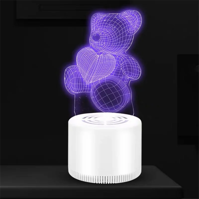 3D инсектицидная лампа USB убийца Lamparas светодиодный Ночной светильник дома комаров убийца ловушка Mute УФ электрический Lampada для домашнего декора - Цвет: Bear
